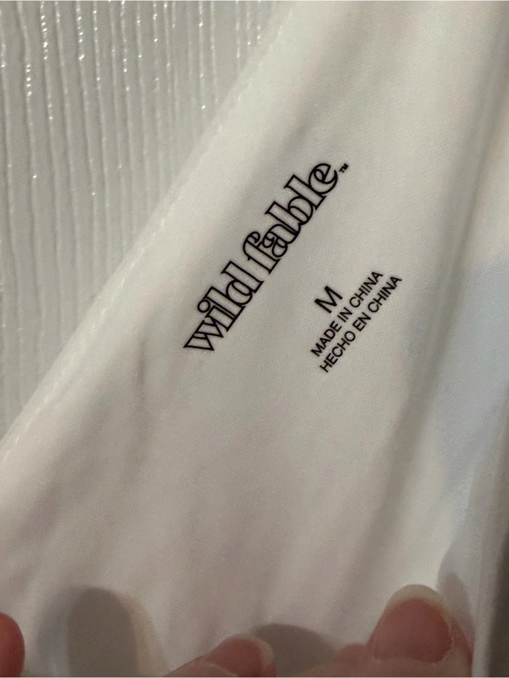 wild fable White Mini Dress with Black Tie-Shoulder Ribbons